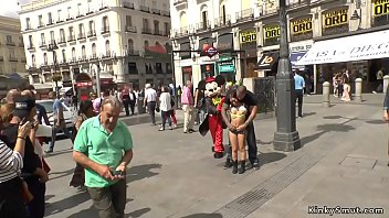 Spanish babe fucked in public sex shop