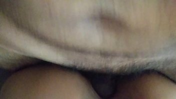 Big Latino bends over Asian pussy for quick doggy fuck