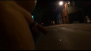 4 girls only: Azginim1 - Bare naked masturbation and cumshot in the middle of the street @Belgium, Tessenderlo, Stationsstraat