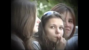 Bulgarian 3 Girlfriends from Plovdiv  Breaking Nuts with Their Teeth sharpening them for their boyfriends NUTS