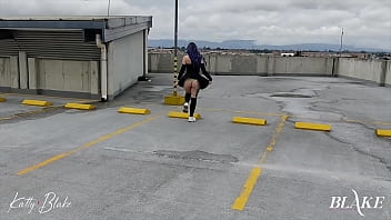 Fucking on the roof of a shopping mall